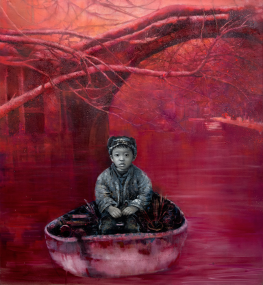 Li Tianbing, Canot sous la neige rouge, 2023 